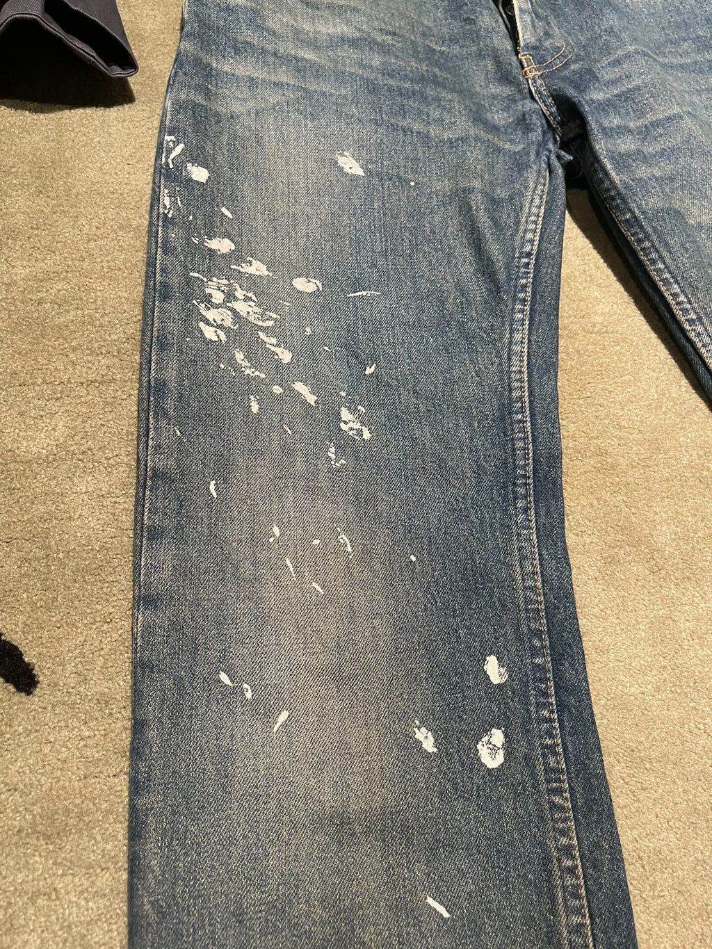 Helmut Lang AW99 Painted Denim Jeans