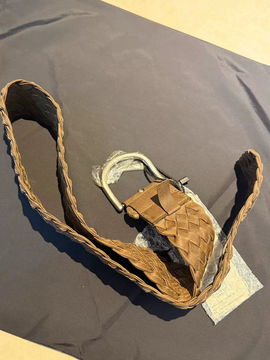 Prada Woven Brown Belt
