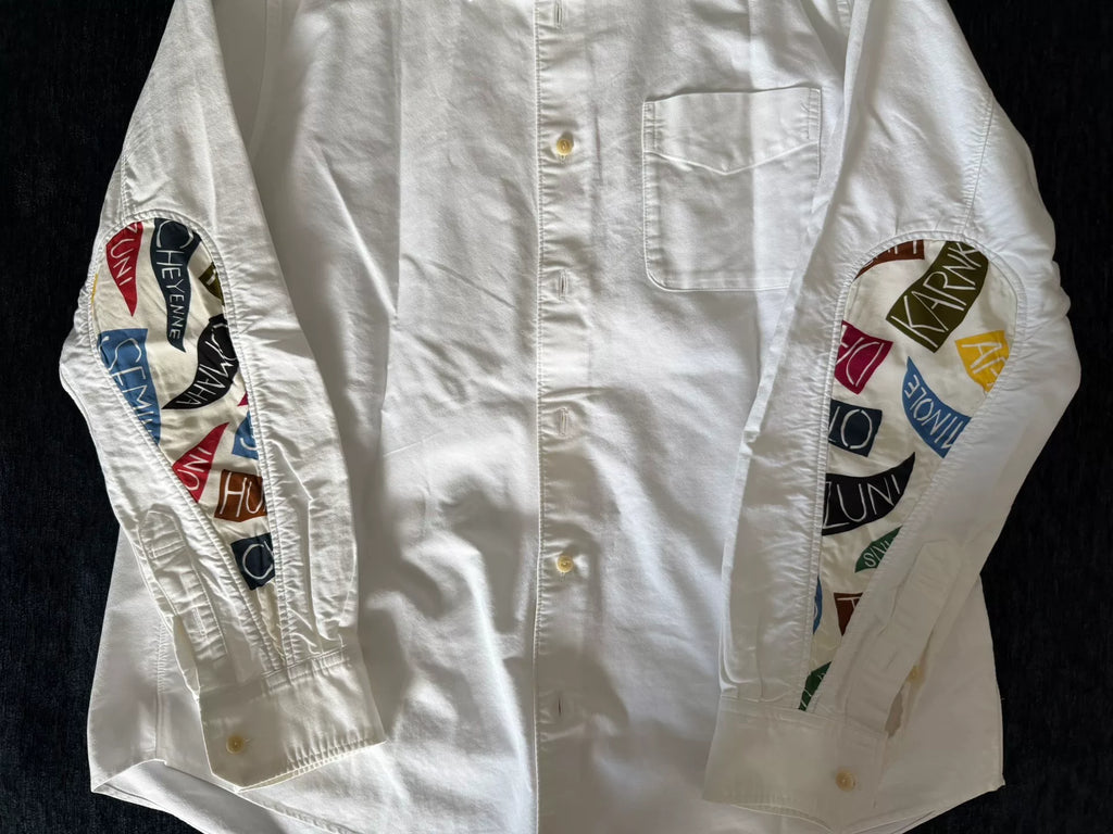 visvim SS19 ALBACORE LUNGTASHIRT L/S GIZA White Cotton Shirt
