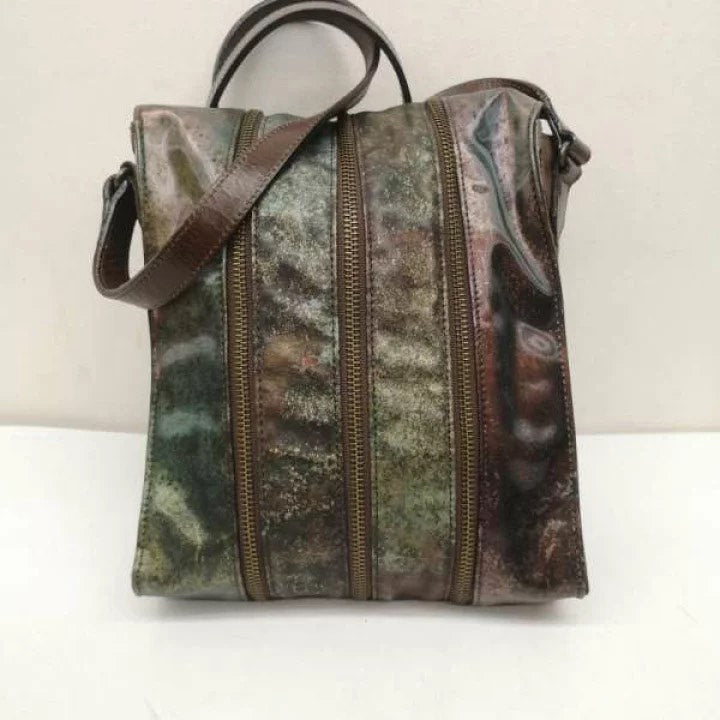 Jean Paul Gaultier Jade Beetle Zipper Deconstructed Crossbody Bag