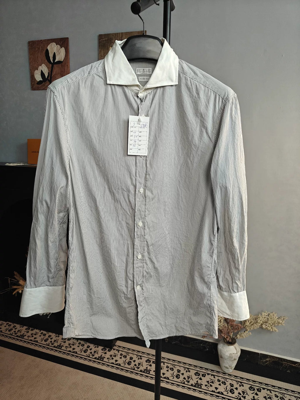 Brunello Cucinelli men's striped shirt