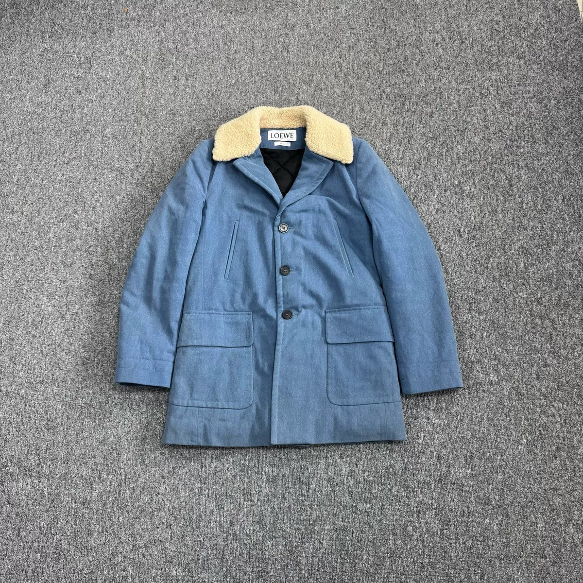 Loewe Blue Denim Trench Coat