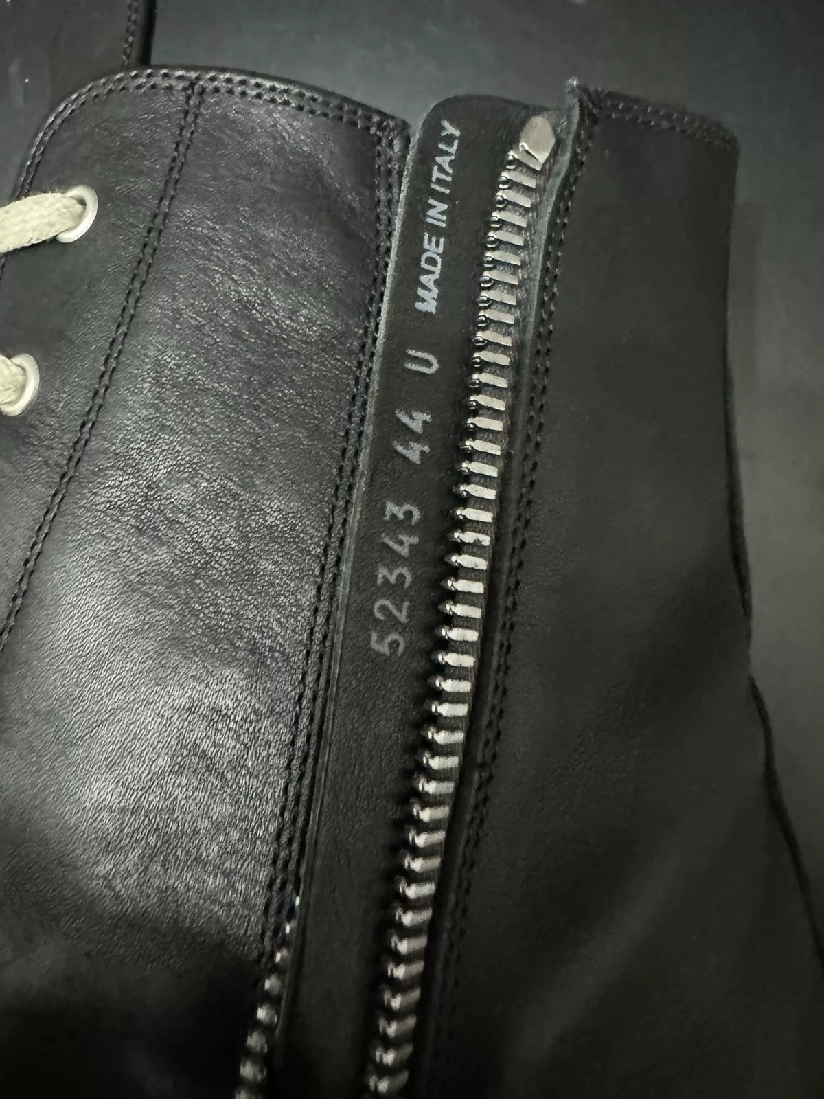 Rick Owens Black High-Top Cowhide Large Converse Sneakers