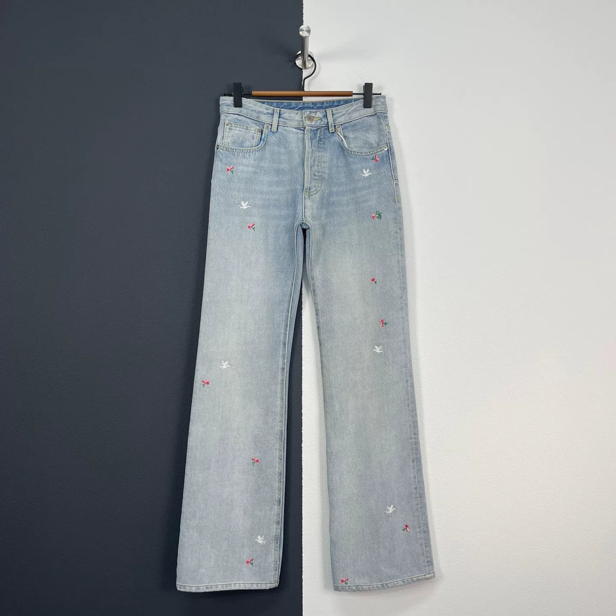 Dior Embroidered Hundred Birds Floral Jeans