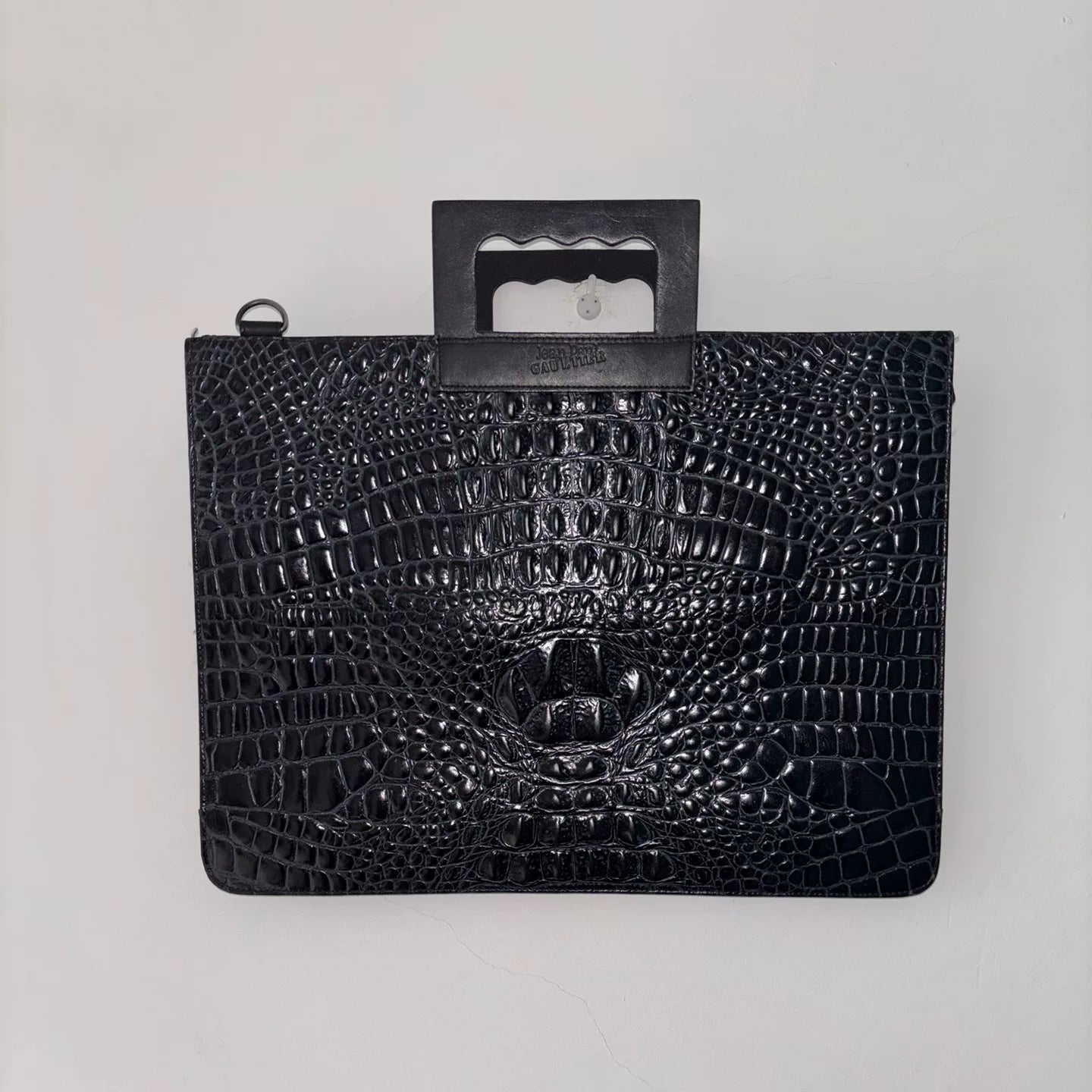 1990s Jean Paul Gaultier Blue Crocodile-Leather Bag