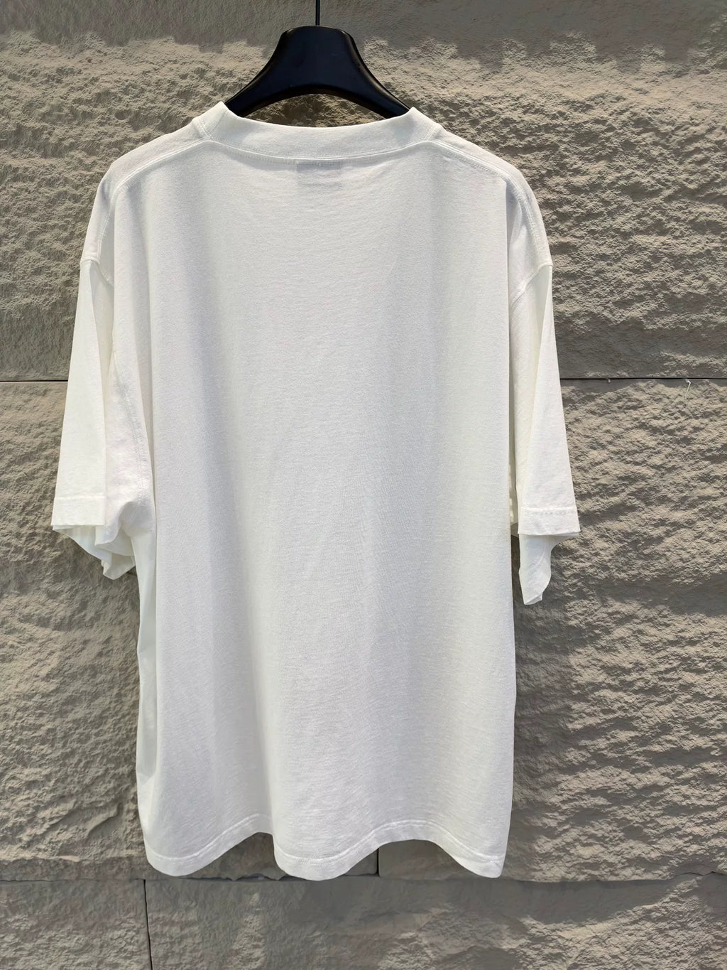 Balenciaga White Rainbow Letter Print Short Sleeve T-Shirt