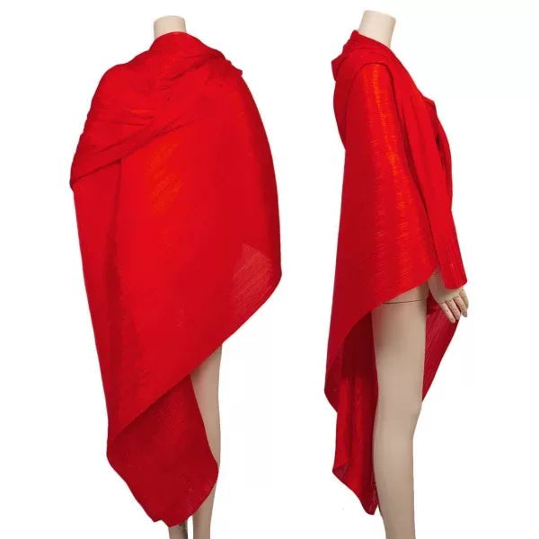 Issey Miyake Vintage Red Pleated Top