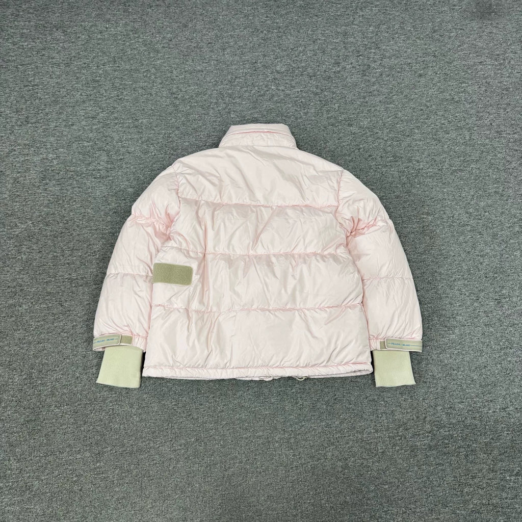 Prada Pink Stand Collar Down Jacket
