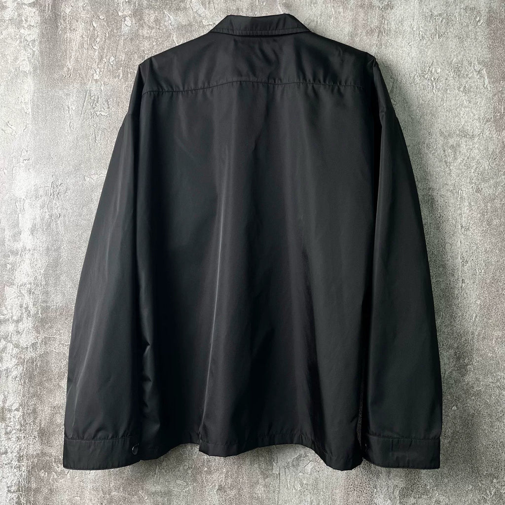 Prada Nylon Lapel Shirt Jacket