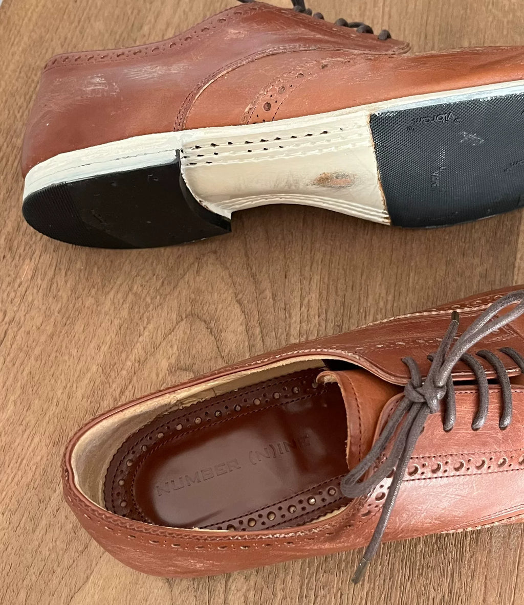 Number (N)INE SS02 Brown Leather Derby Shoes