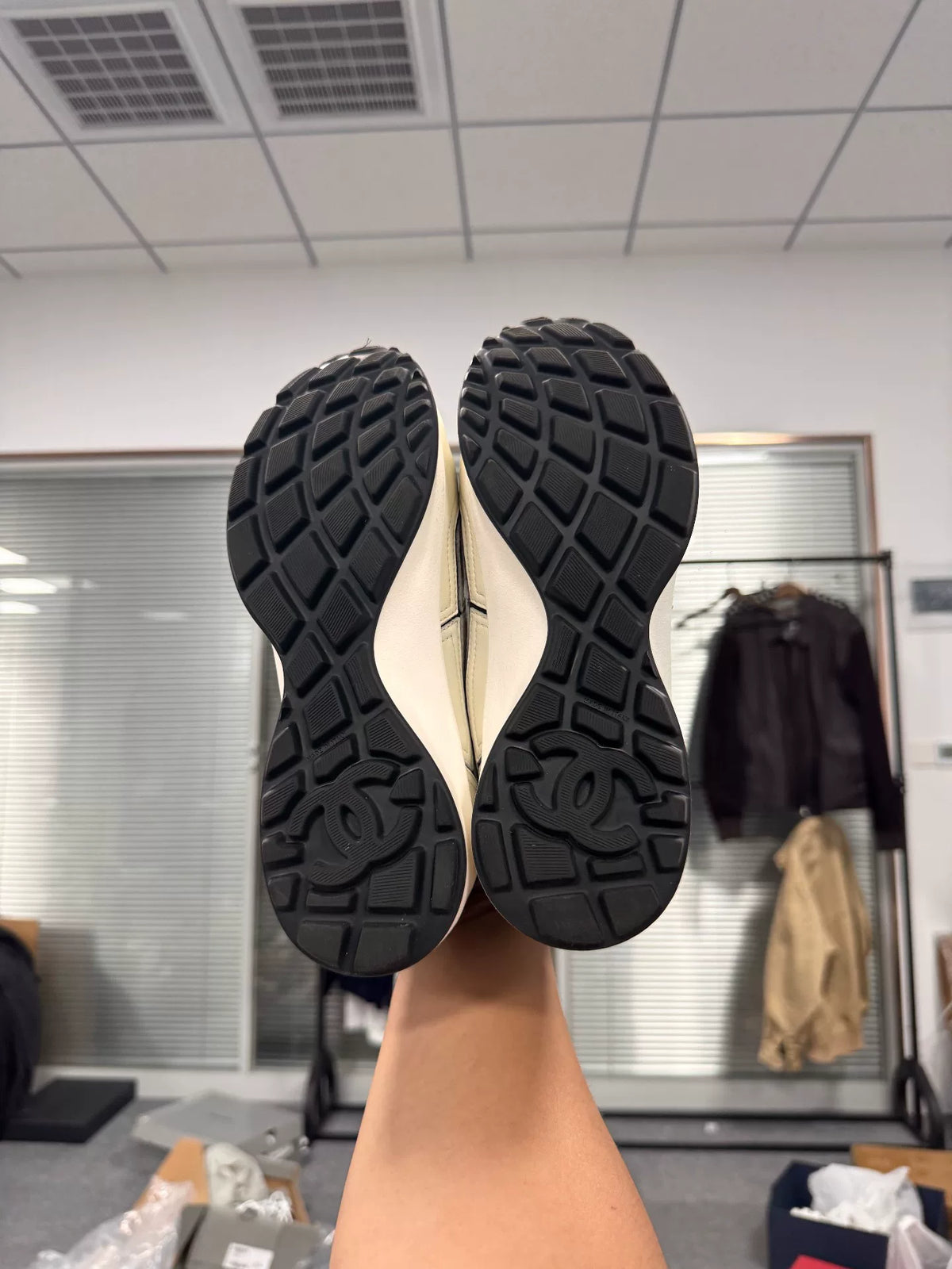 Chanel Black & White Sneakers