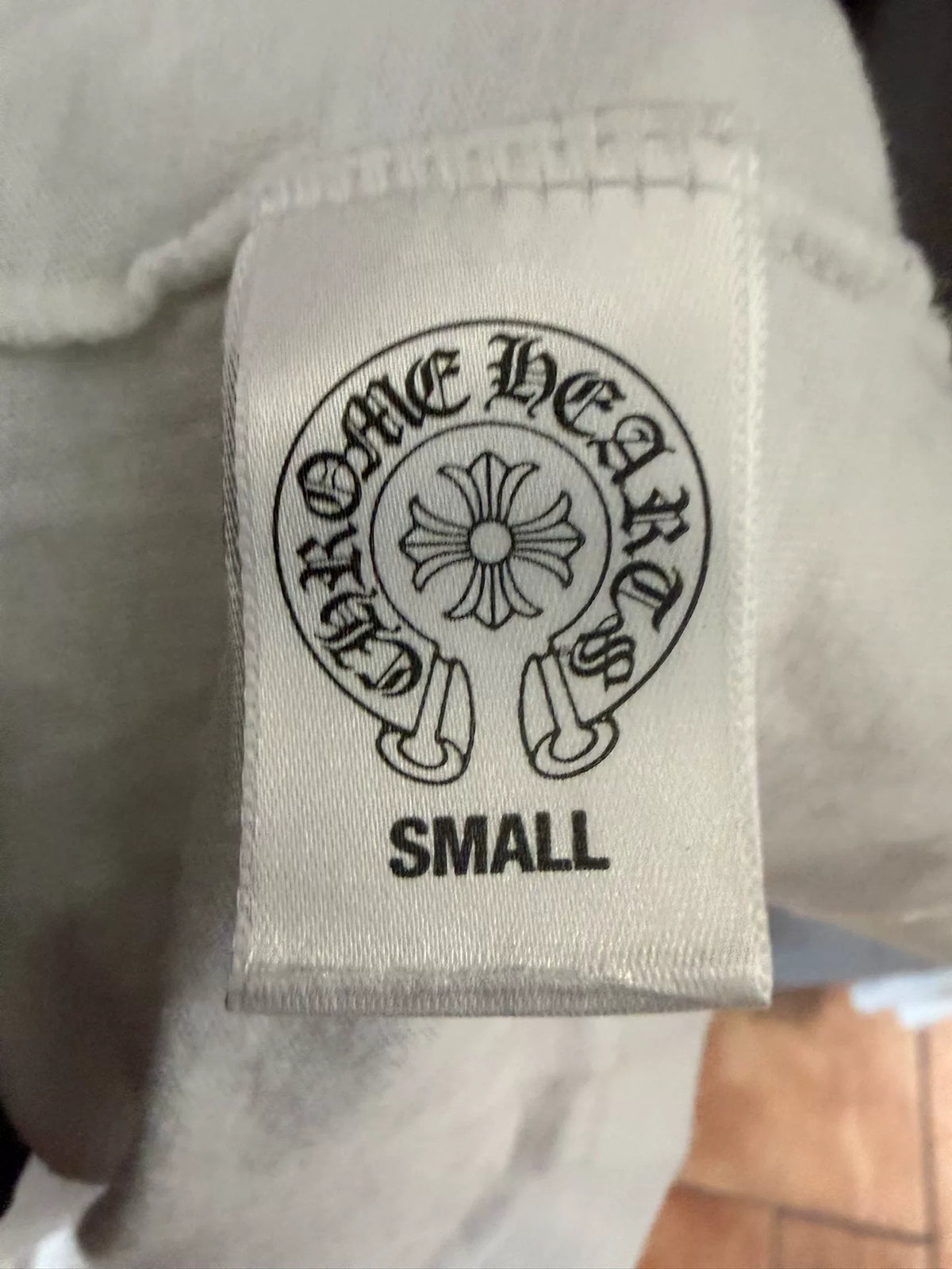 Chrome Hearts White Horseshoe Cross Print Short Sleeve Top