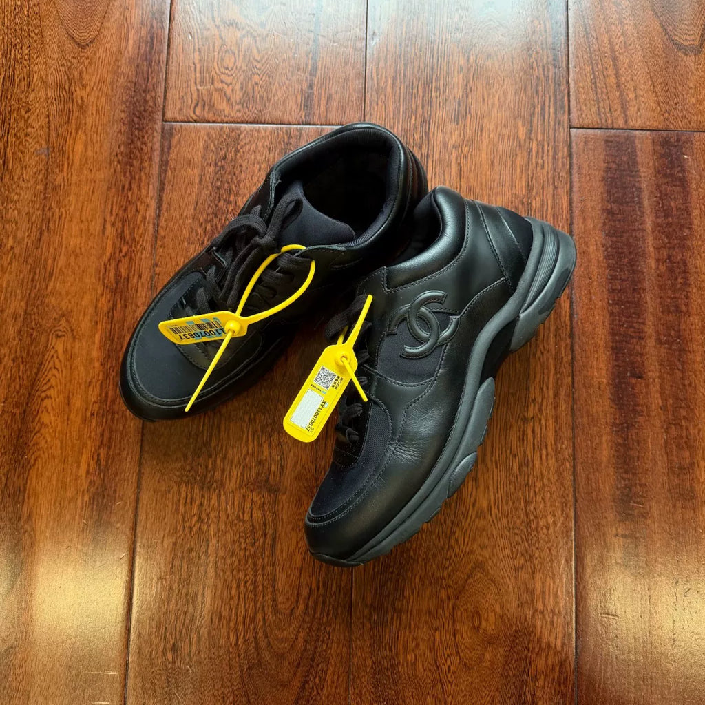 Chanel Cc Logo Black Panel Sneakers