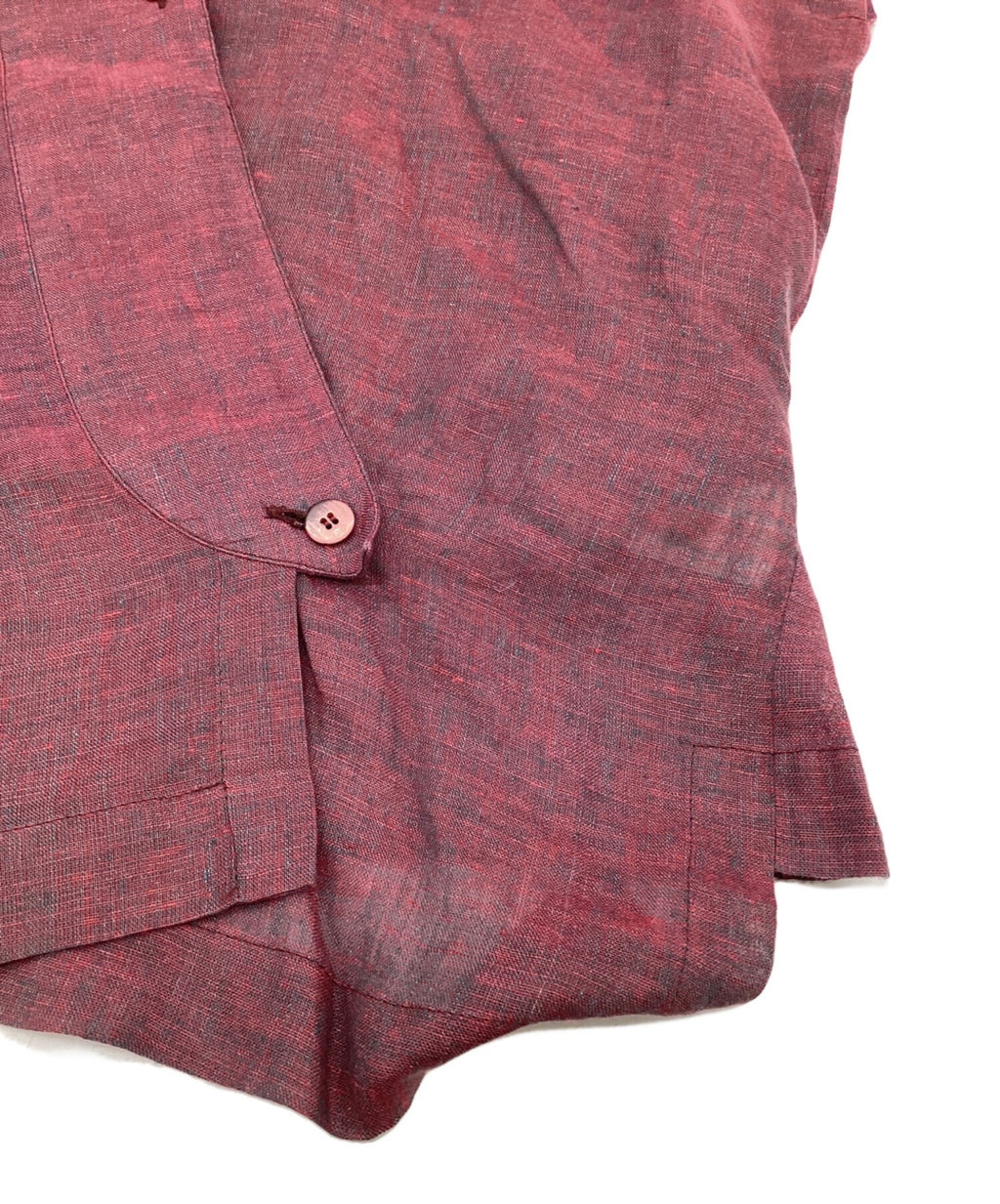 Issey Miyake 1980s Japanese Style Linen Vest