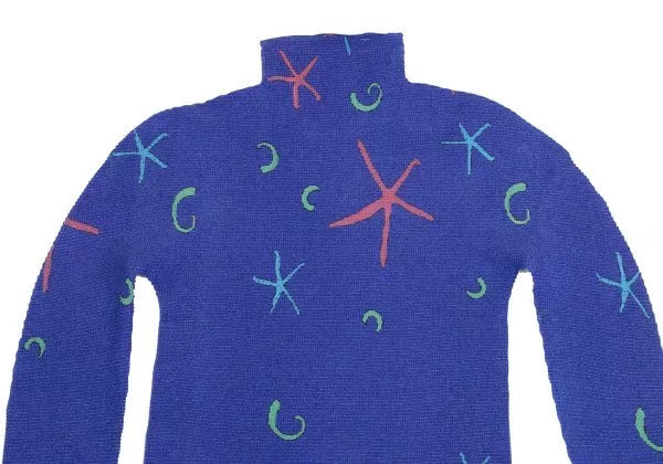 Issey Miyake Vintage Blue Starfish Pleated Top