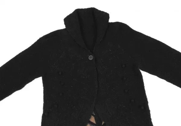 Issey Miyake Vintage Black Patterned Knit Sweater