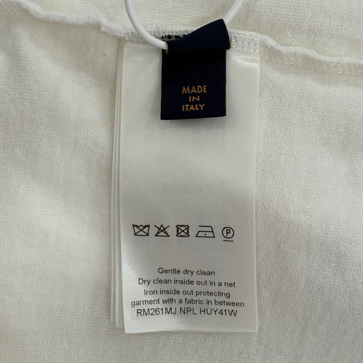 Louis Vuitton LV new embroidered logo blue slogan short-sleeve shirt