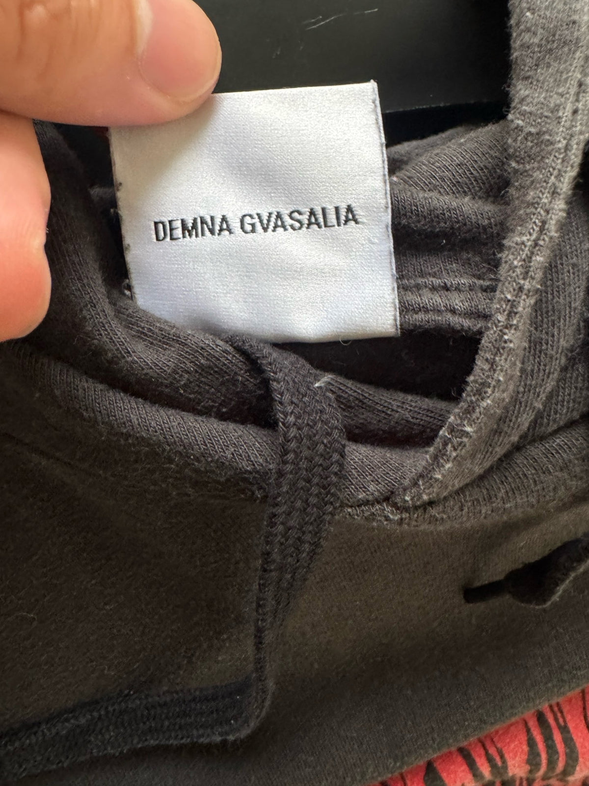 Vetements 18SS Blood-Drop Sanskrit Sweatshirt
