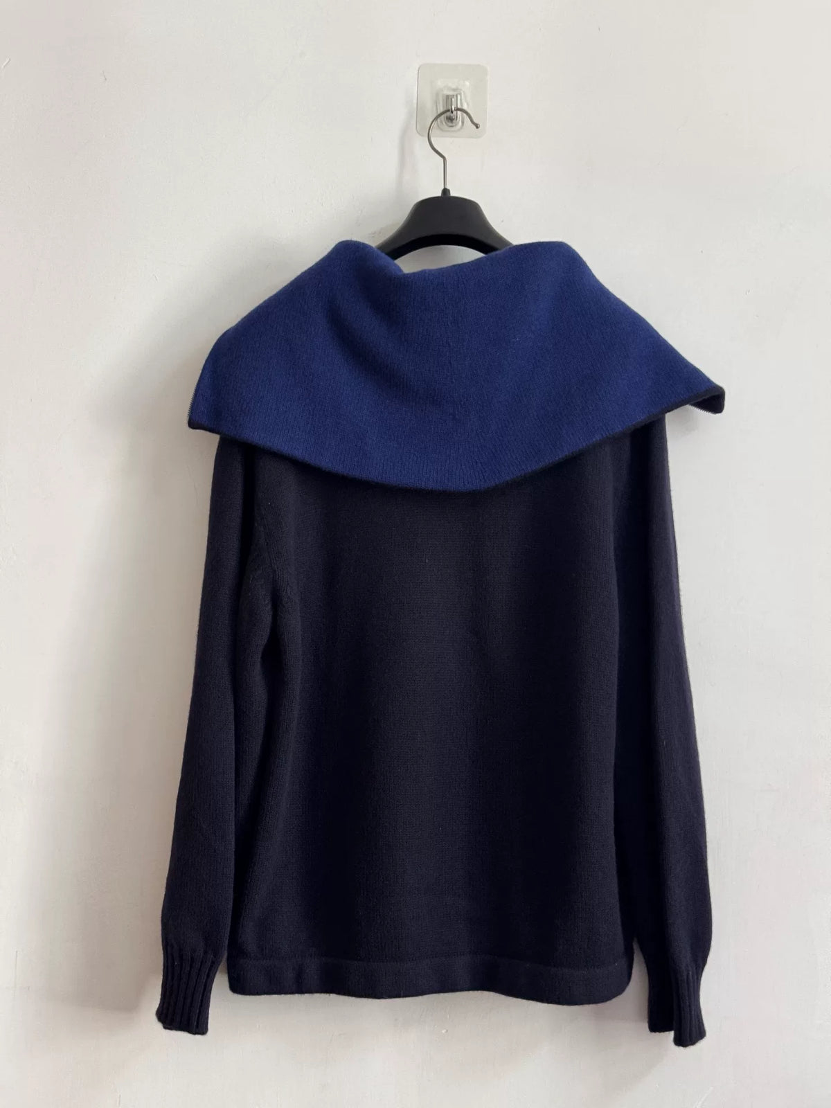 Loewe SS25 Zip Sailor Collar Sweater