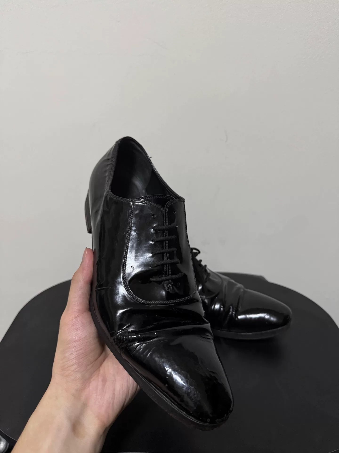Gucci By Tom Ford Patent Derby Shoes
