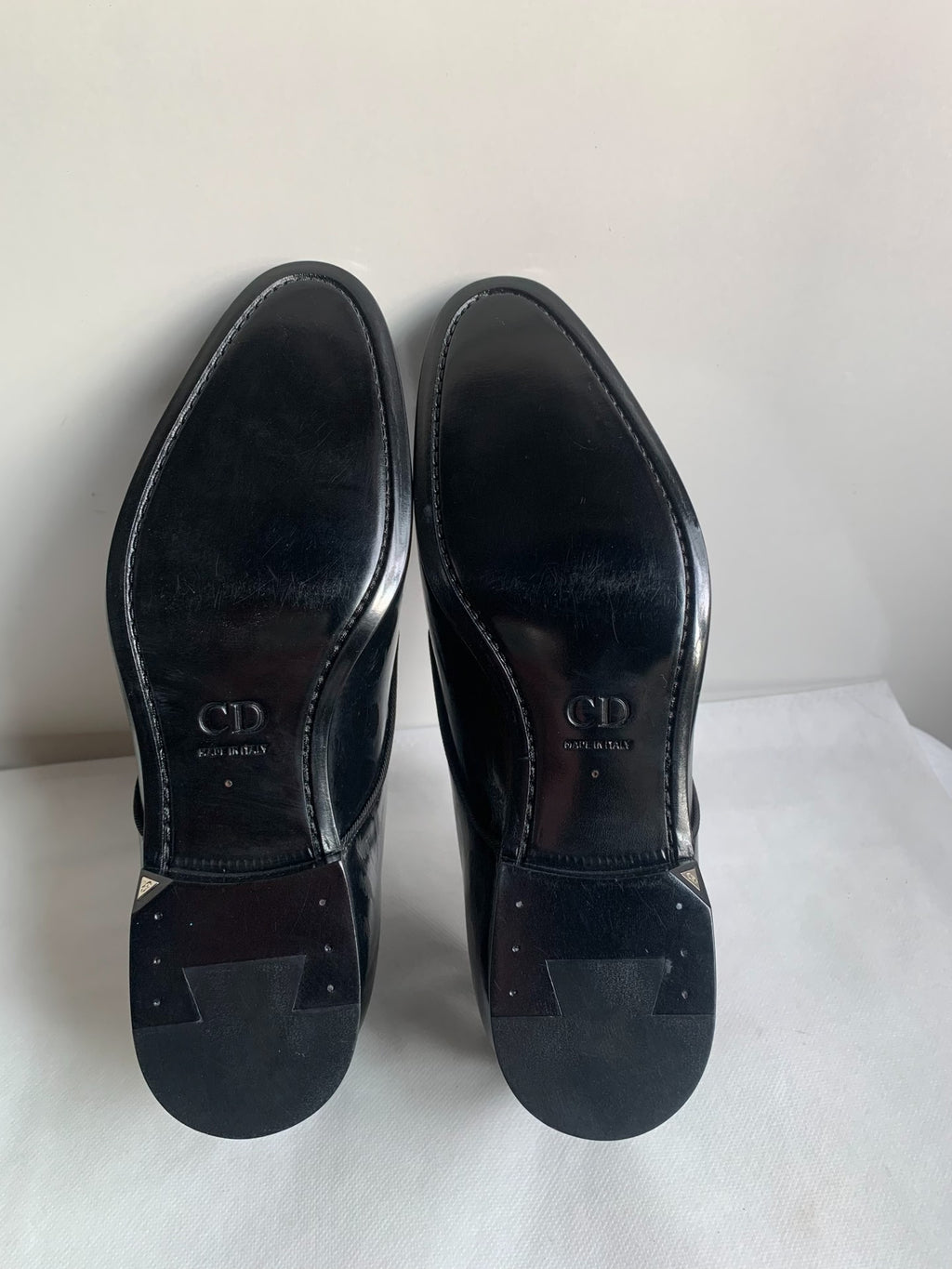 Dior Black Spotted Leather Derby Shoes