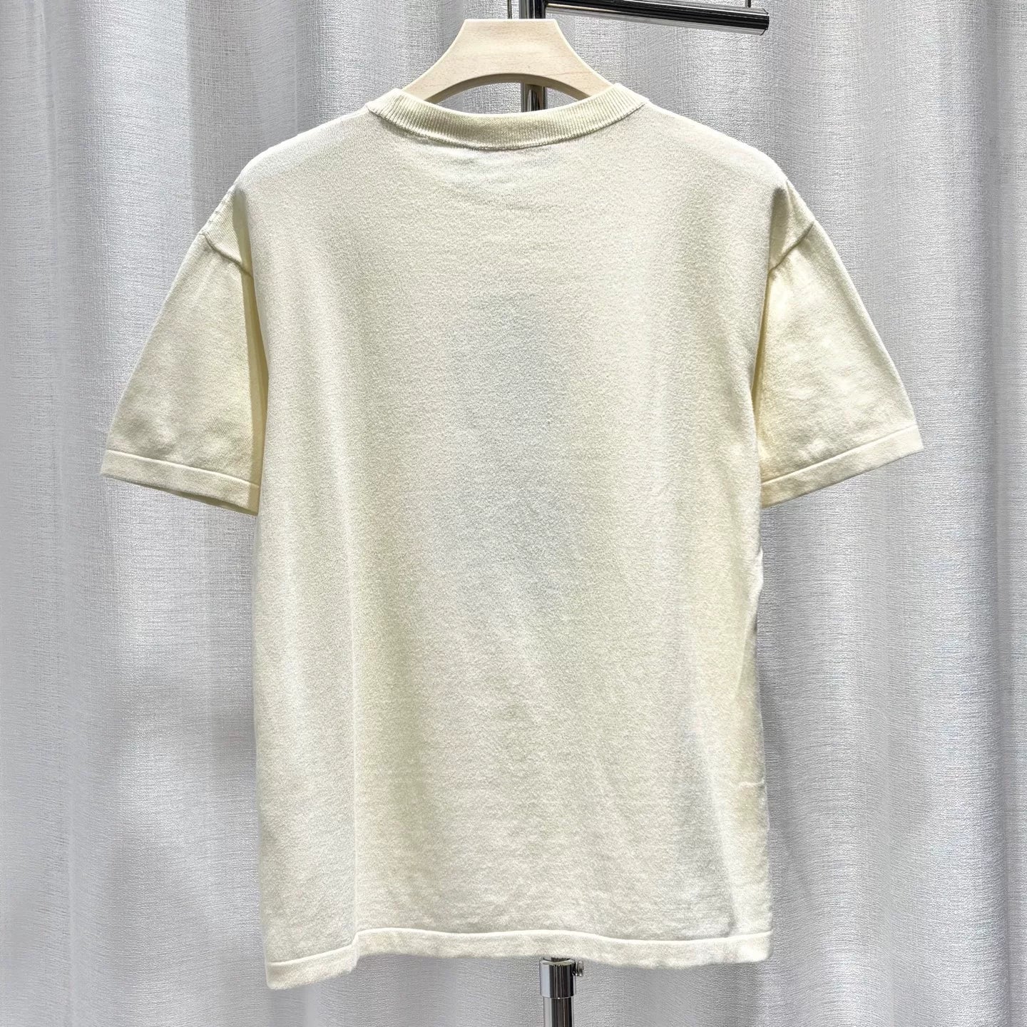 Louis Vuitton Knit X Nigo2 Cotton Beige Short Sleeve T-Shirt