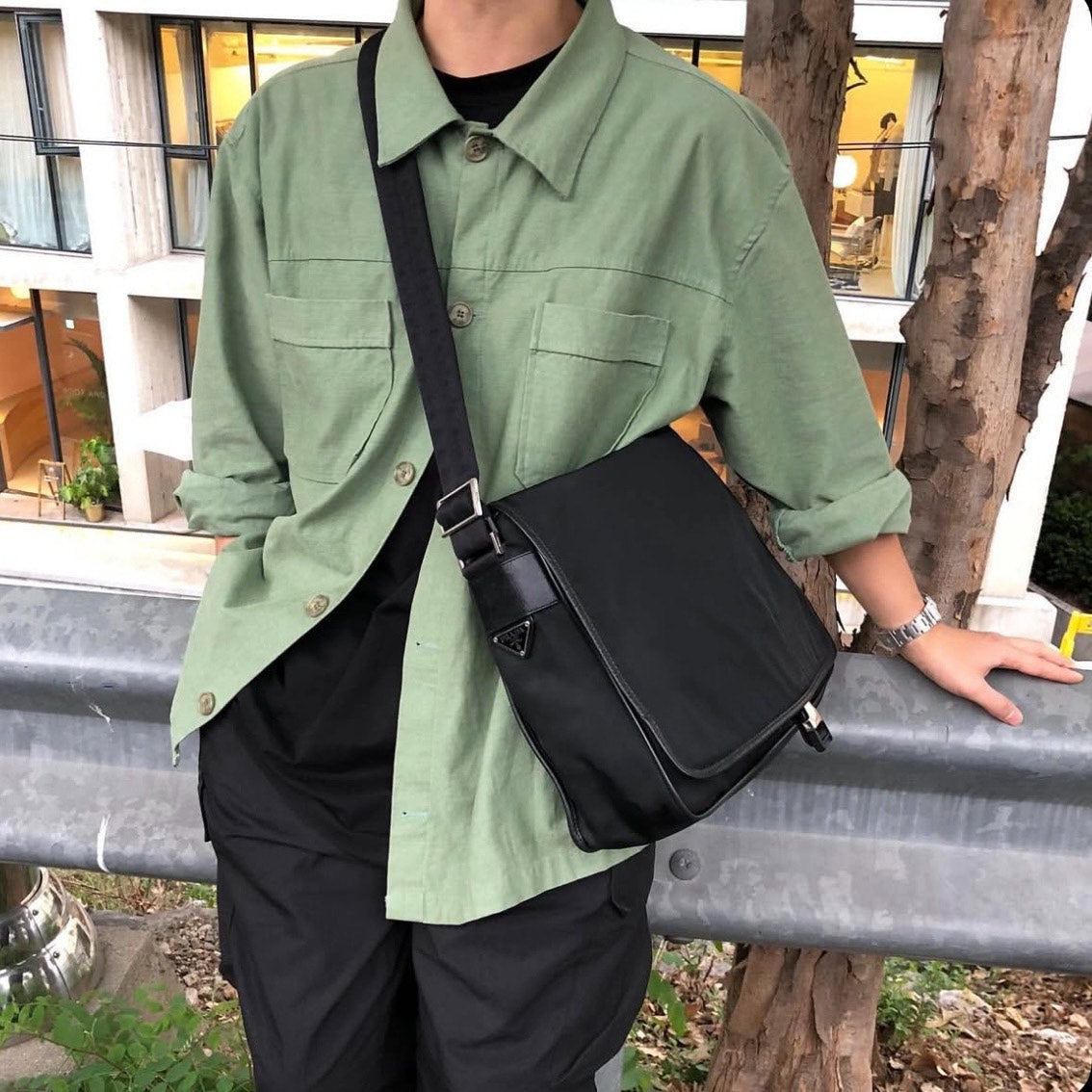 Prada sports red label sporty crossbody bag