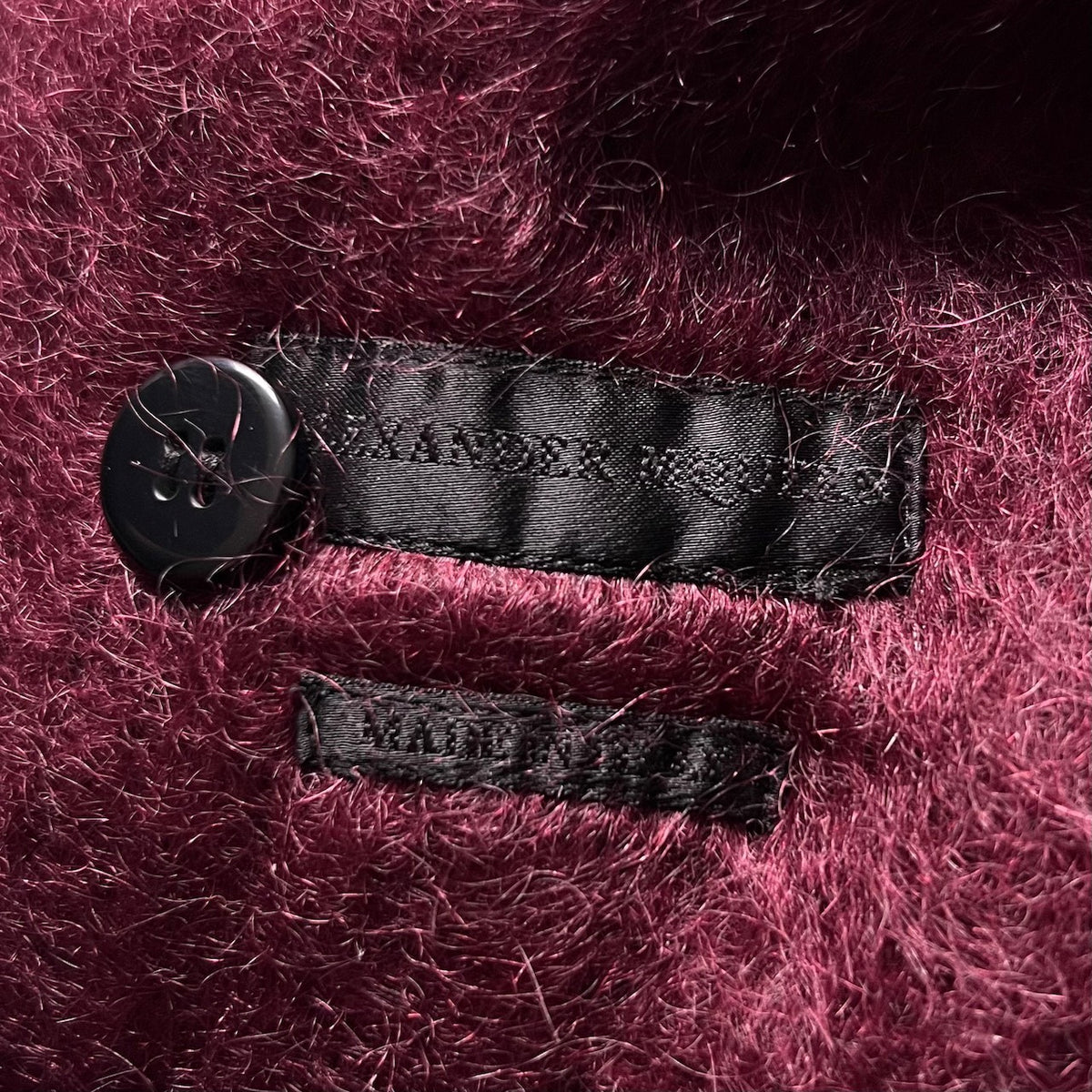 Alexander McQueen Mohair Double-Breasted Coat