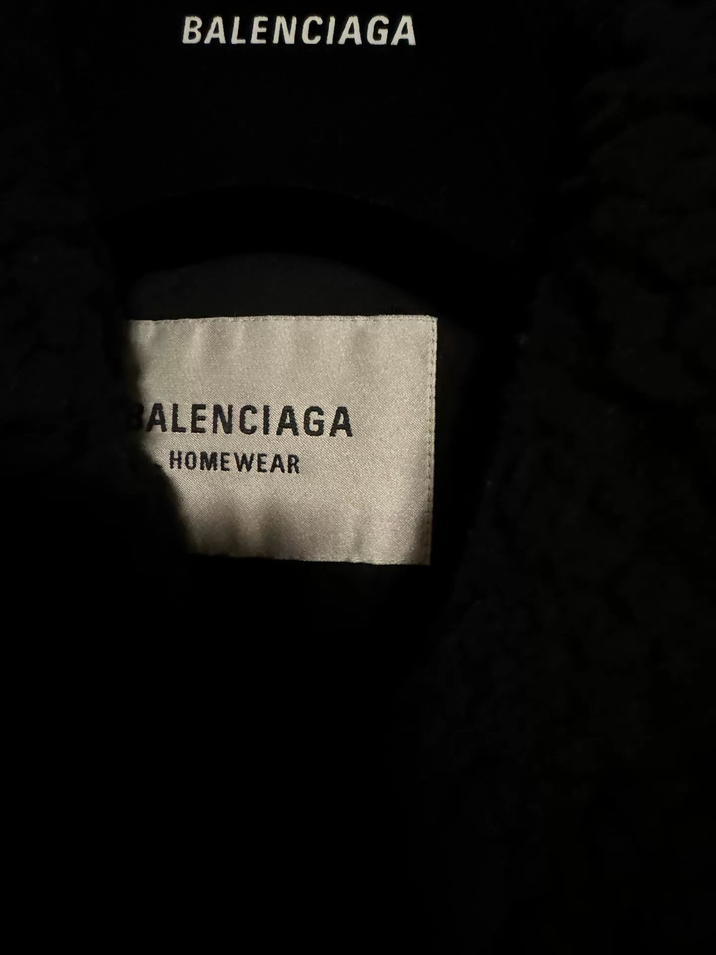 Balenciaga Faux Shearling Runway Robe Coat