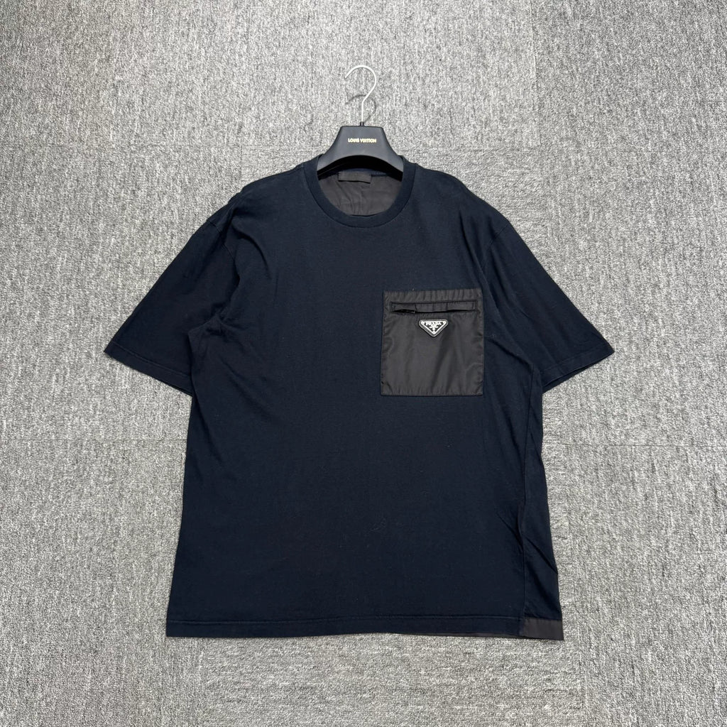 Prada Nylon Pocket Short-Sleeve Top
