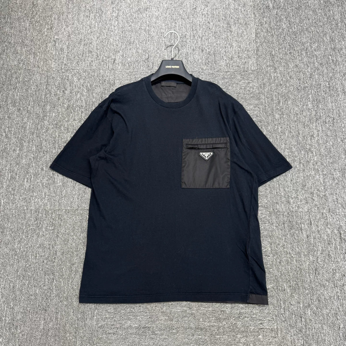Prada Nylon Pocket Short-Sleeve Top
