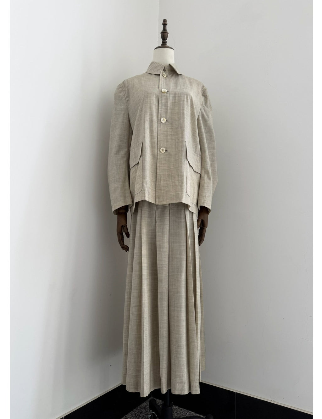 Comme Des Garcons Two-Piece 1997 Robe Wool Midi Skirt