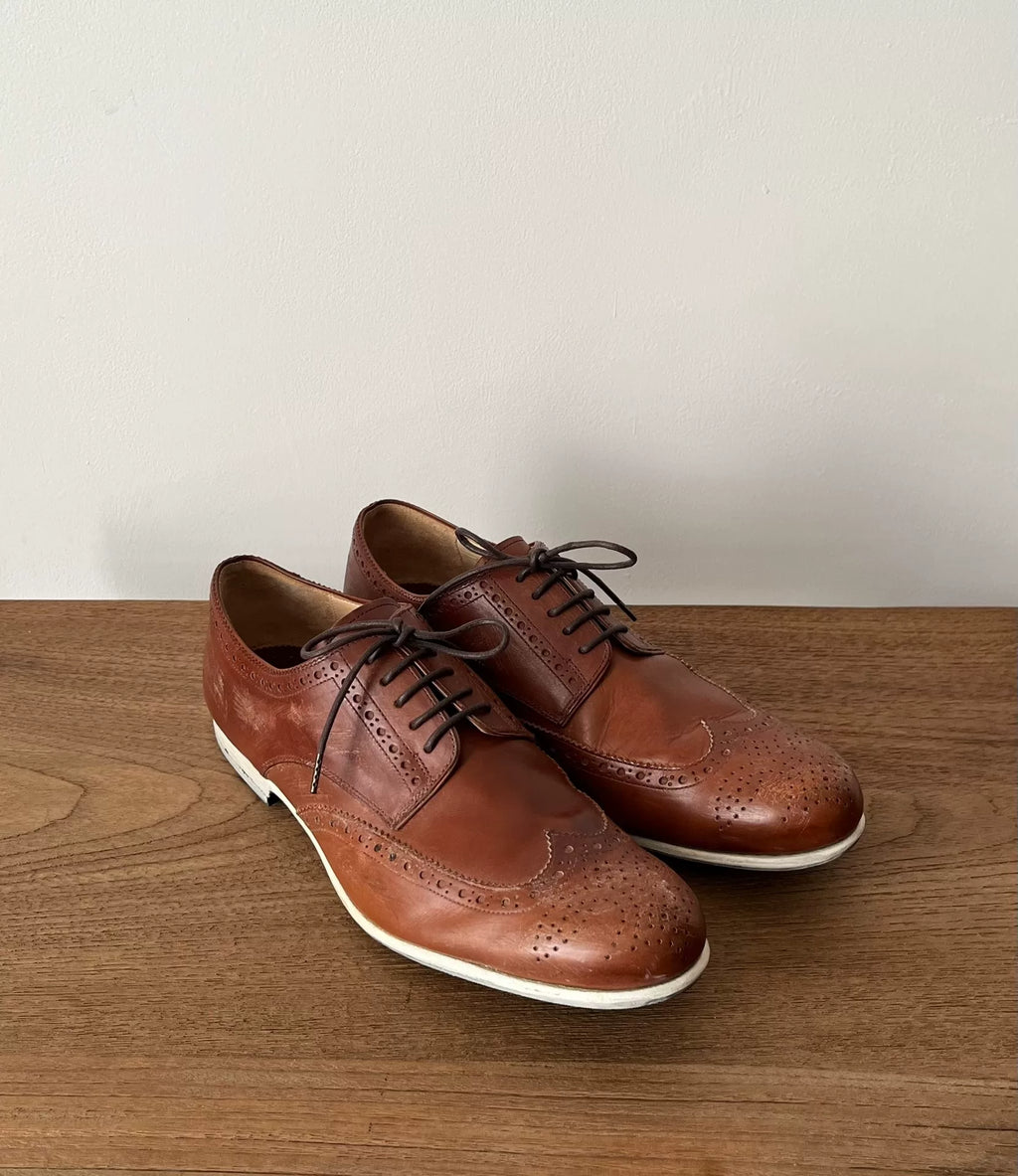 Number (N)INE SS02 Brown Leather Derby Shoes