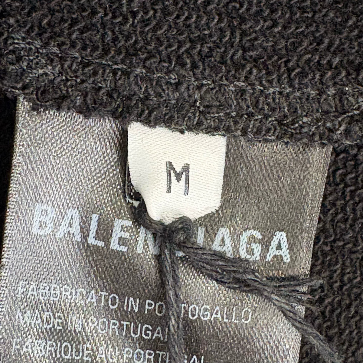 Balenciaga SS25 Black Multi-Element Wave Hooded Sweater