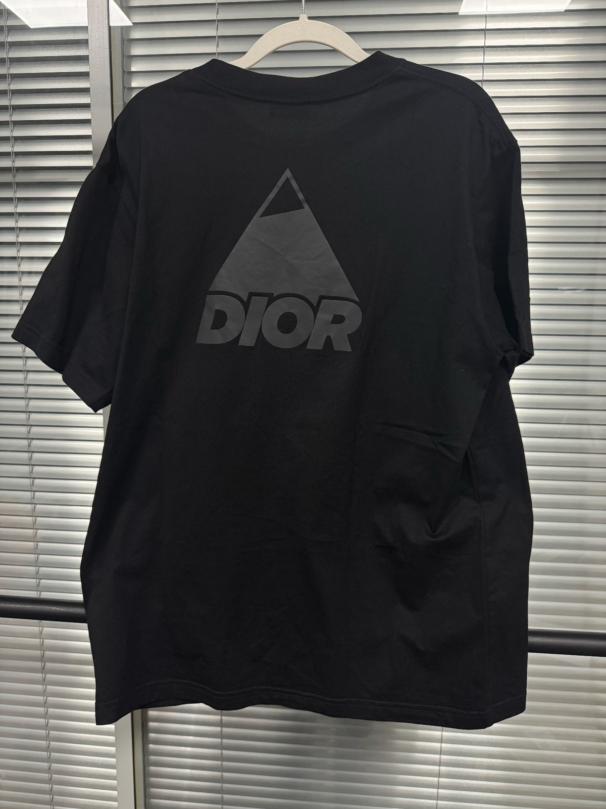 Dior Black 3M Reflective Logo Short Sleeve Top