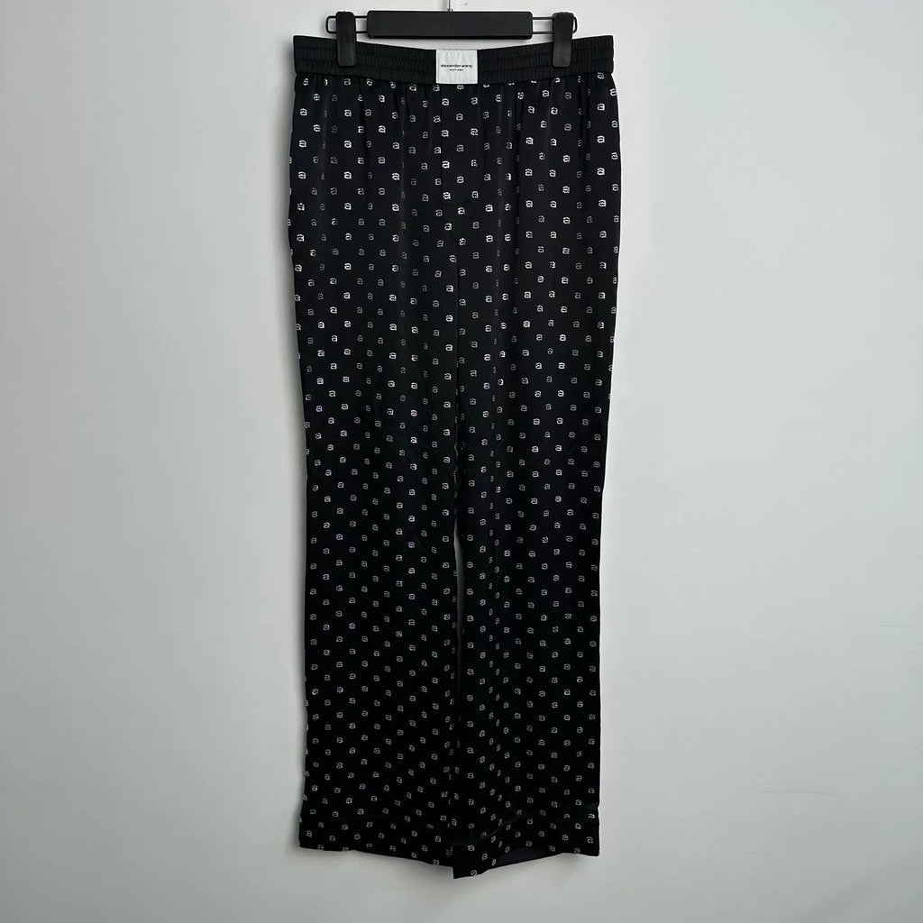 Alexander Wang Rhinestone Straight Casual Long Pants