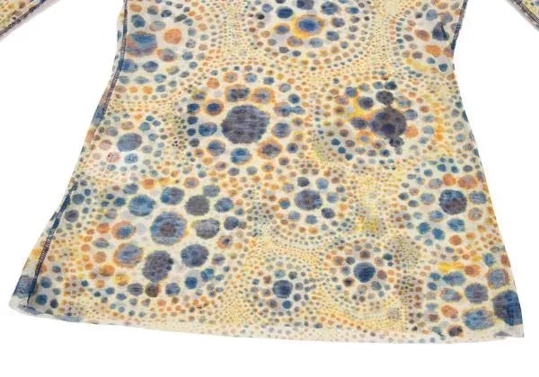 Jean Paul Gaultier Vintage Yellow Floral Mesh Top