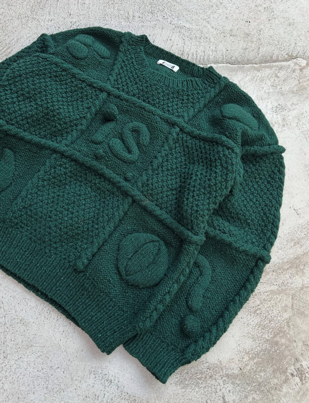 Issey Miyake 1980s 3D Knit Wool Sweater
