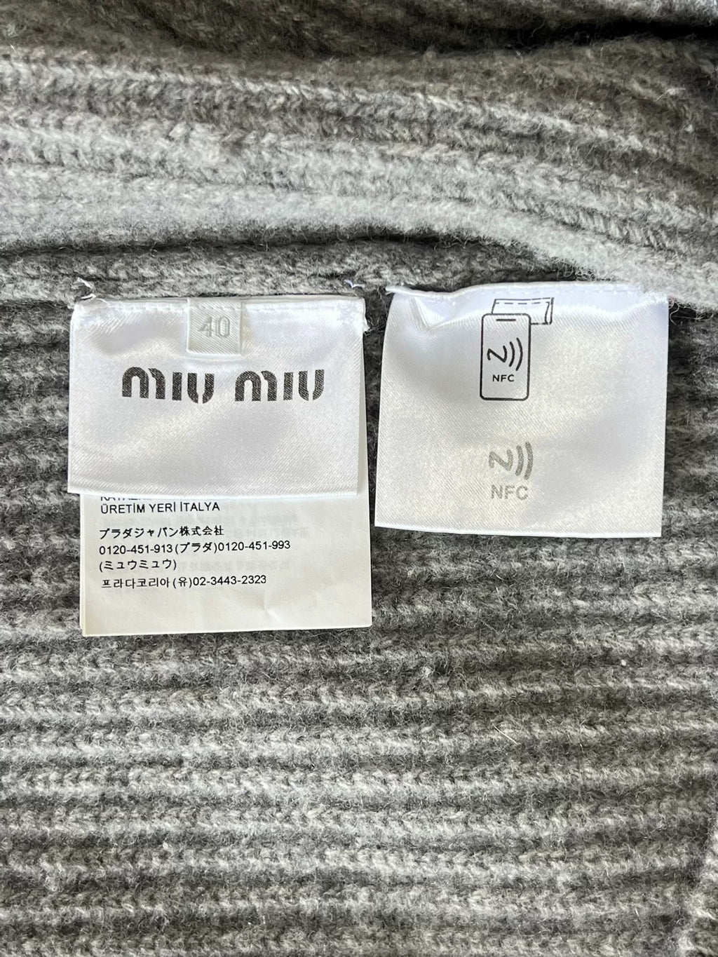 Miu Miu Cashmere Hooded Knit Cardigan
