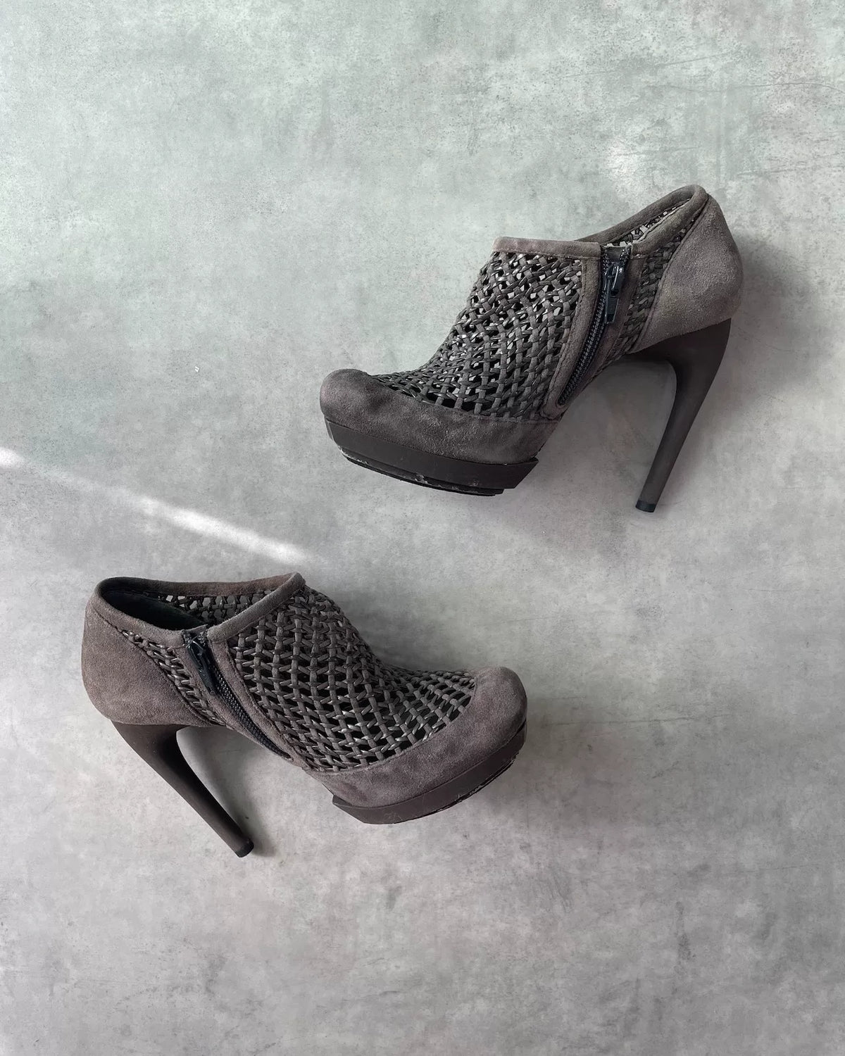 Balenciaga AW09 Suede Mesh Heels