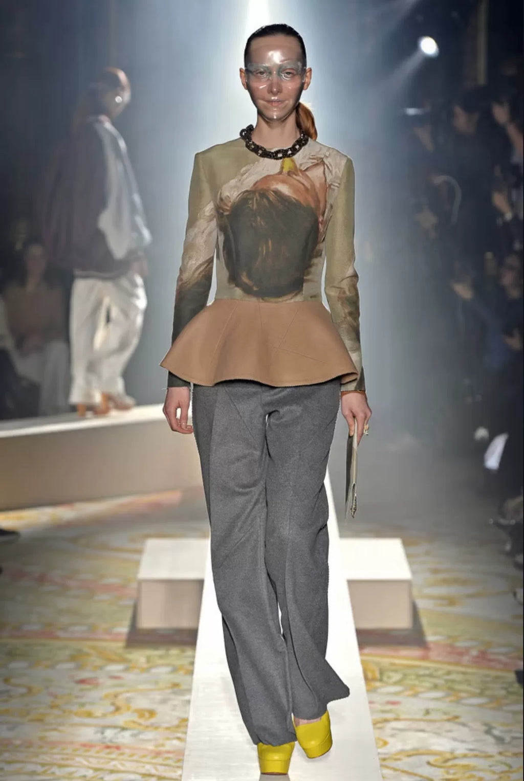 Undercover 15FW runway oil-painting top