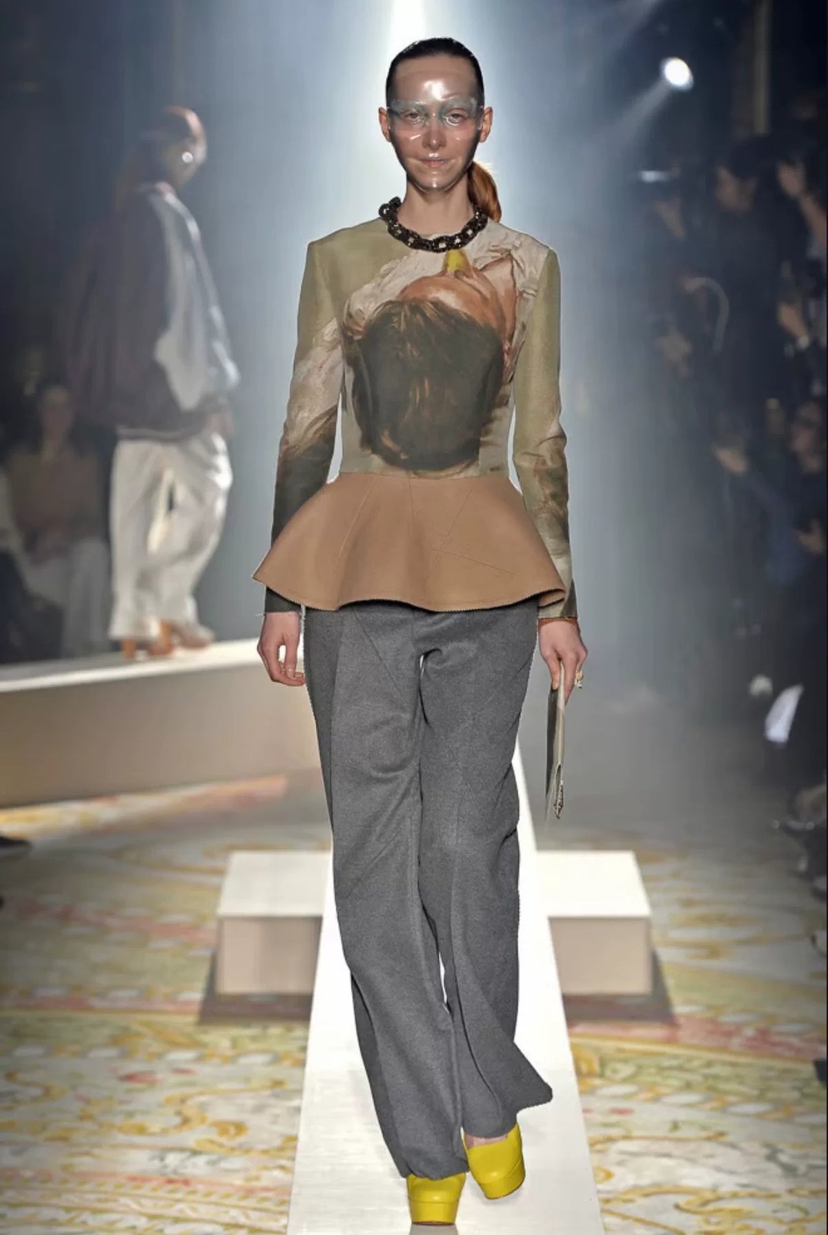 Undercover 15FW runway oil-painting top