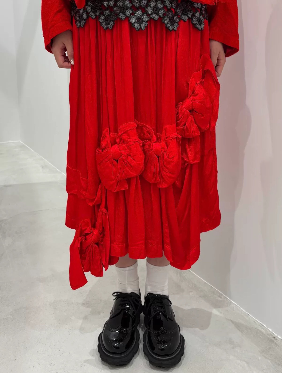 Comme des Garçons CDG Tao 25AW runway style bow skirt