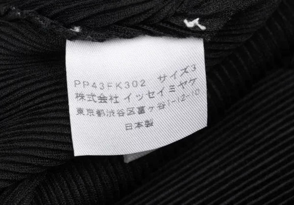Issey Miyake Vintage Black Pleated Top