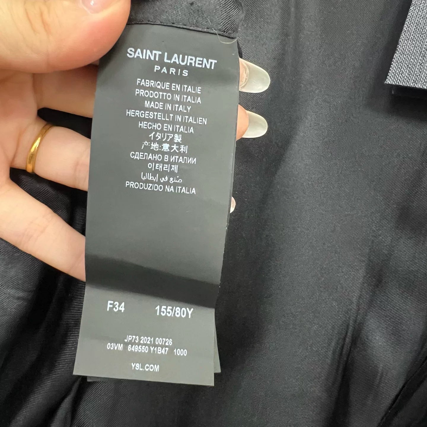 Saint Laurent Anchor Embroidery Suit