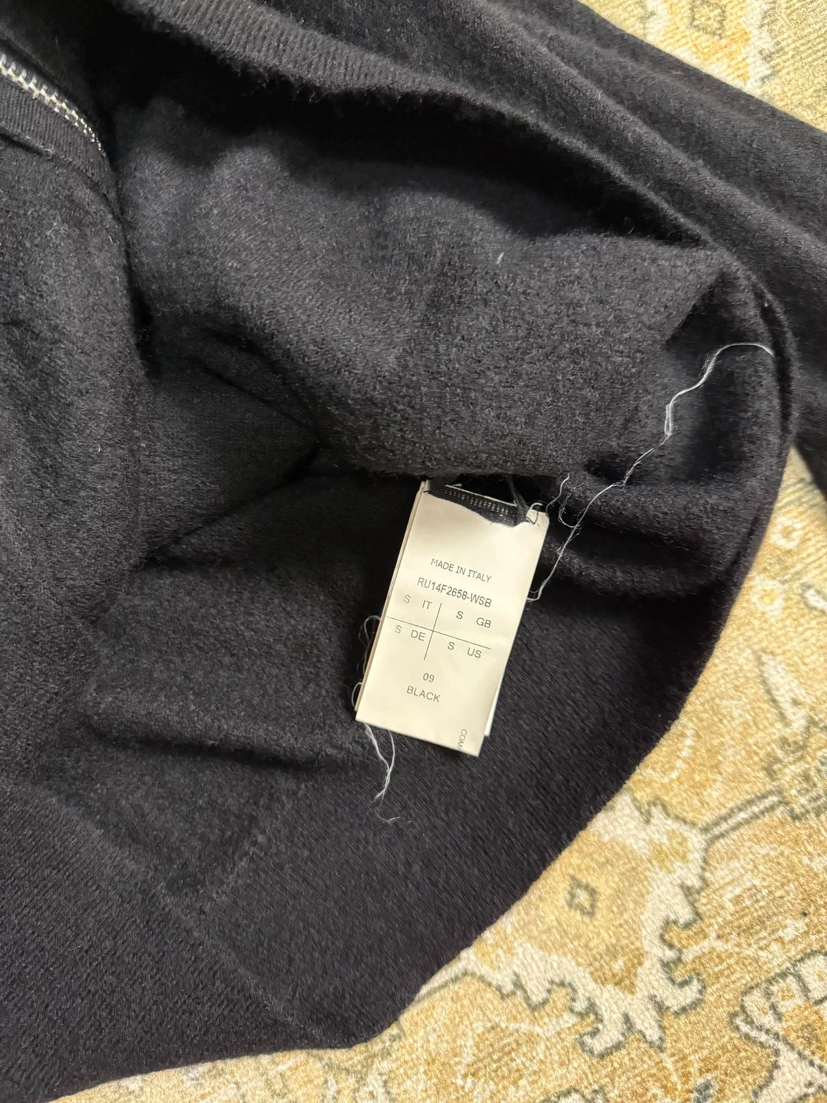 Rick Owens Wool Wizard Hat Coat