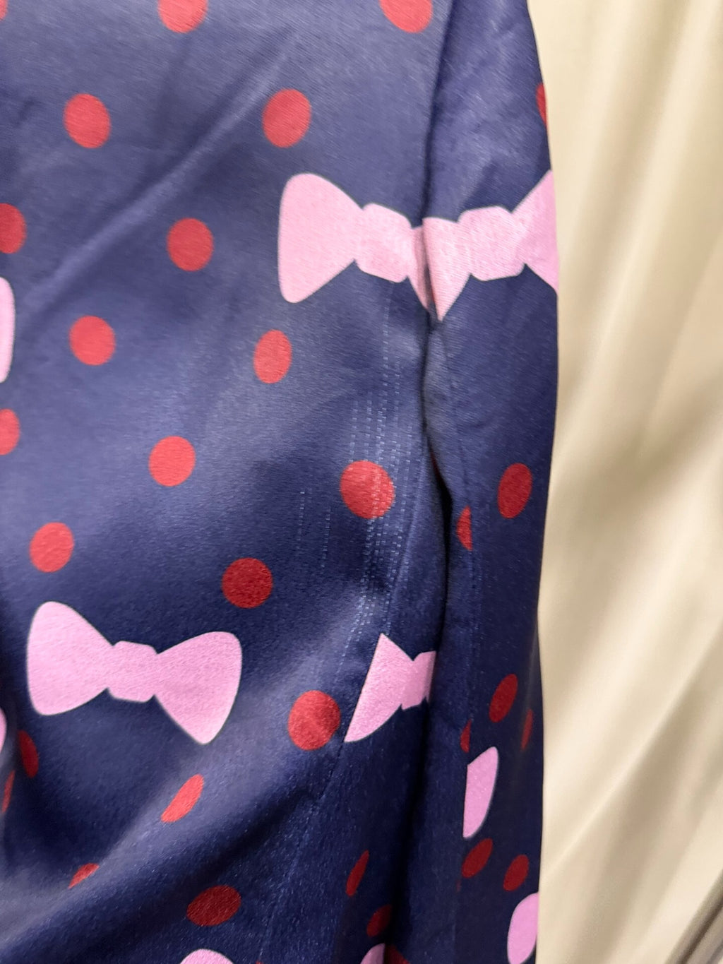 Comme des Garçons cdg girl ingot collar candy bow polka dot silk jacket