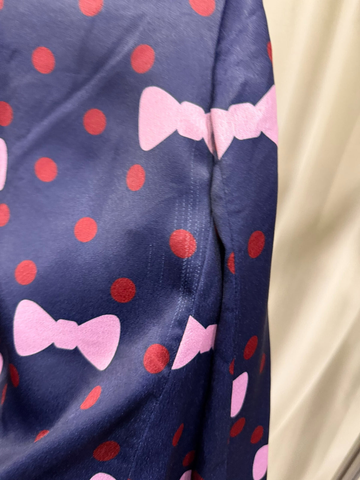 Comme des Garçons cdg girl ingot collar candy bow polka dot silk jacket