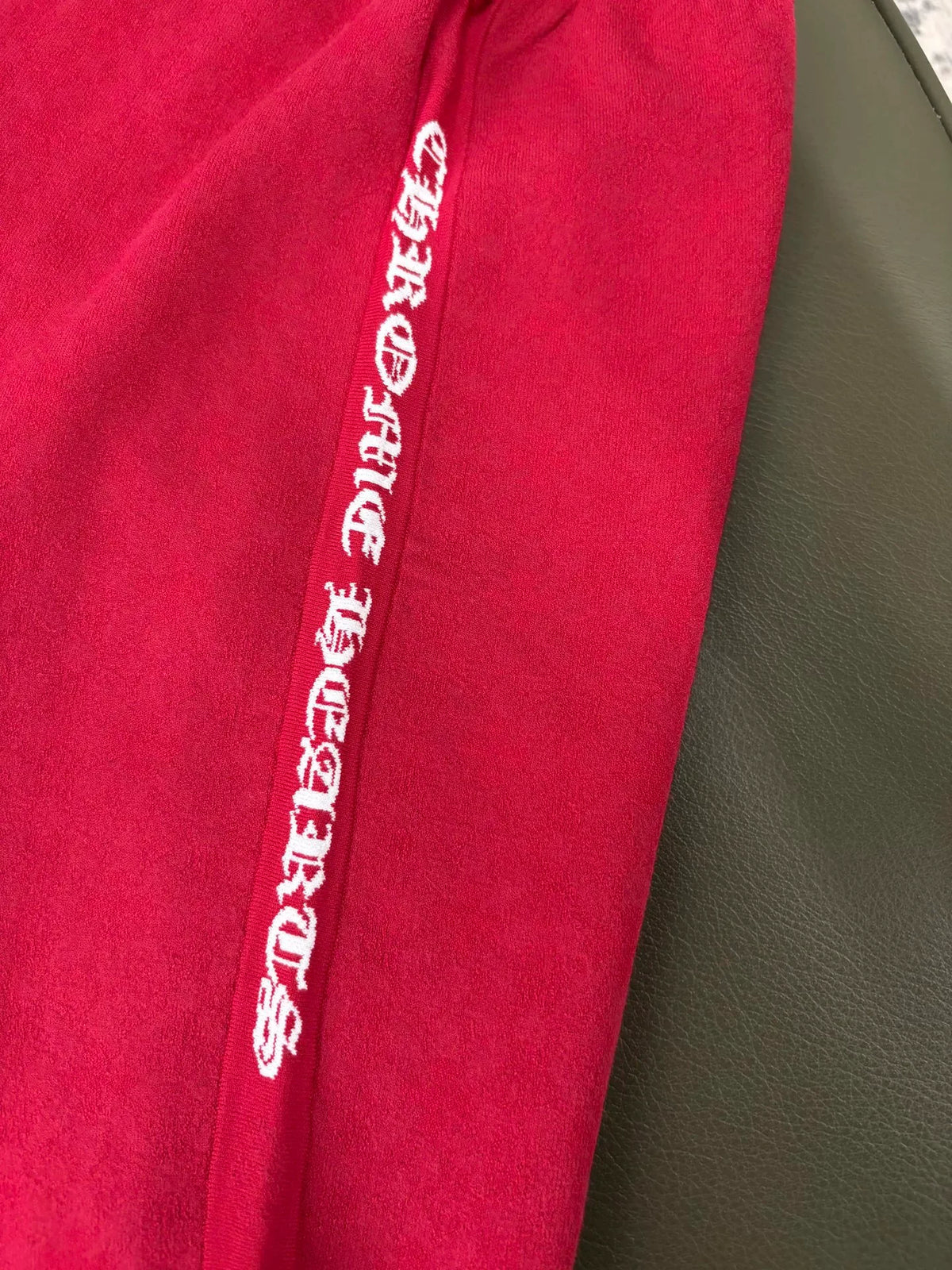 Chrome Hearts Red White Viscose Nylon Shorts