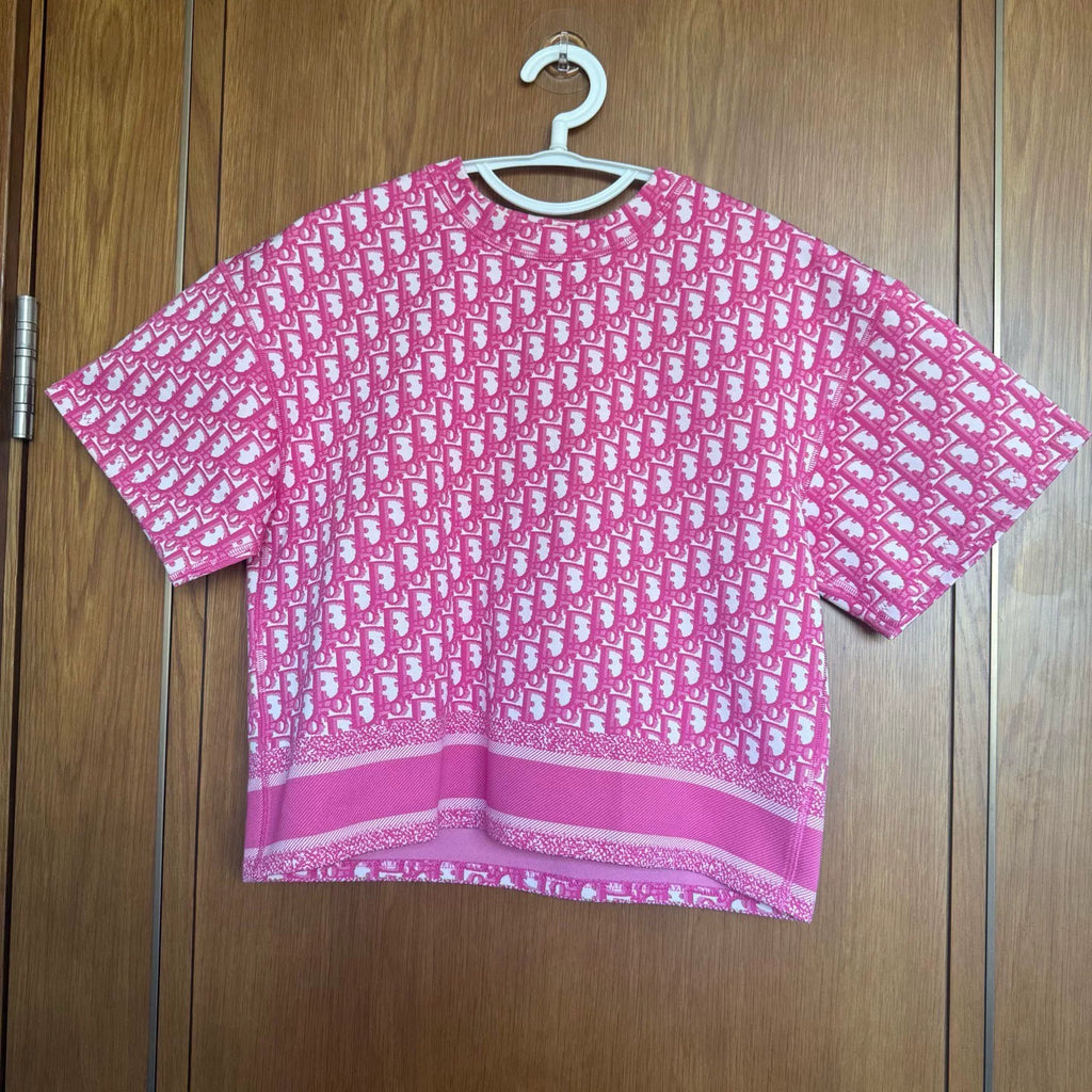 Dior Monogram All-Over Print Short Sleeve Top